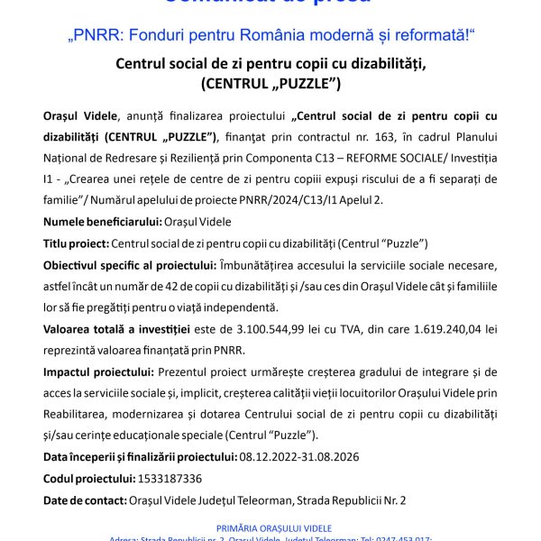 comunicat finalizare proiect Puzzle Videle.jpg